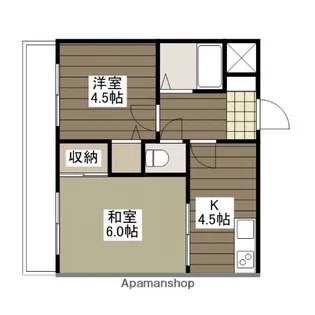手島ビル【3階】の間取り