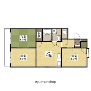 広島県広島市佐伯区美の里2丁目【マンション】の間取り