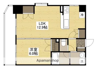 パークヒルズ天神川【9階】の間取り