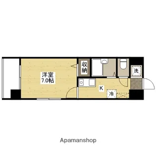 広島県広島市中区羽衣町【マンション】の間取り
