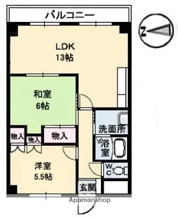 シェソワホリオ【2階】の間取り