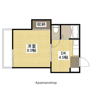 ハイツくりはら【1階】の間取り