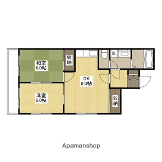 MARUYA BLDG3【5階】の間取り