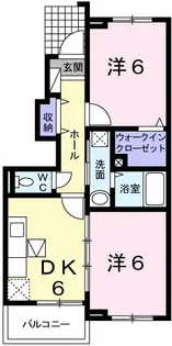 アップルトーン【1階】の間取り