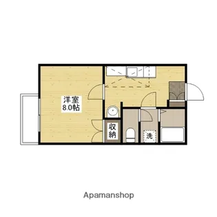 広島県広島市安佐北区可部9丁目【アパート】の間取り