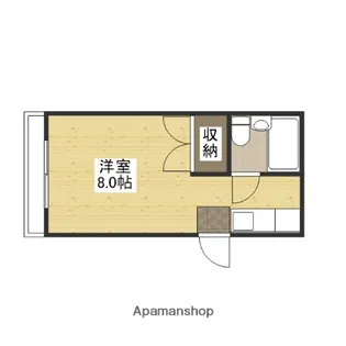広島県広島市東区牛田本町4丁目【アパート】の間取り