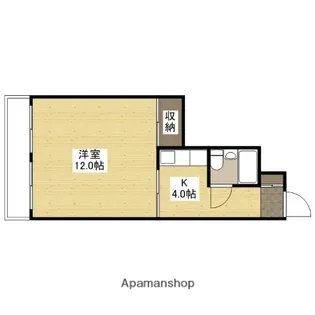 エステート山根【4階】の間取り
