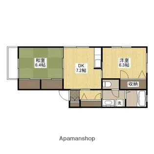 オリエントたになか【2階】の間取り