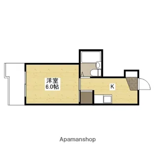 北岡ビル【4階】の間取り