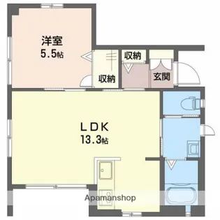 広島県広島市安佐南区川内5丁目【アパート】の間取り