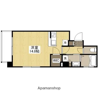広島県広島市南区比治山町【マンション】の間取り