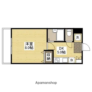 プーテゥジュール4番館【4階】の間取り