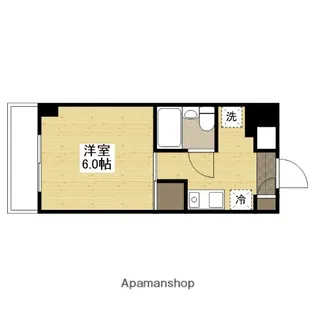 ホワイトシャトー【5階】の間取り
