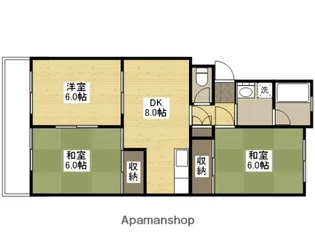 ハイネス大芝【2階】の間取り