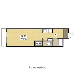 広島県広島市中区千田町2丁目【マンション】の間取り