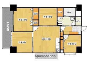 クレスト東雲【6階】の間取り