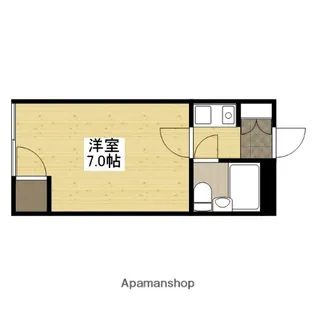 広島県広島市佐伯区五日市中央2丁目【マンション】の間取り