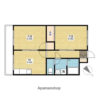メゾーンいちば【3階】の間取り