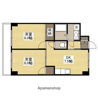 フローレンス尾前【4階】の間取り