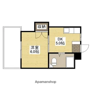 メゾンうえだ【4階】の間取り
