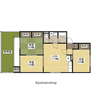 広島県広島市安佐南区大町東2丁目【アパート】の間取り