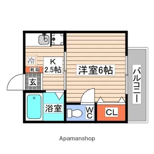 第8長束ビル【3階】の間取り