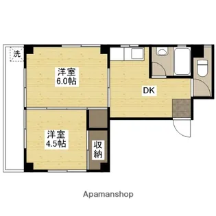レジオン白島【2階】の間取り