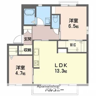 広島県広島市佐伯区八幡東3丁目【アパート】の間取り