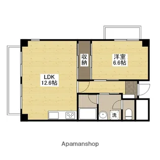 広島県広島市安佐北区落合1丁目【マンション】の間取り