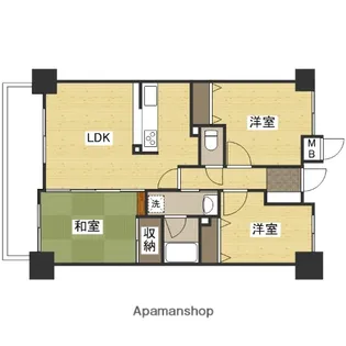 ハウスバーンフリート中山【2階】の間取り