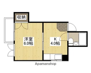 山鶴ビル【4階】の間取り