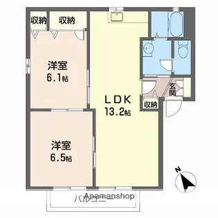 エモーション B棟【2階】の間取り