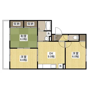 メゾン清水Ⅱ【3階】の間取り