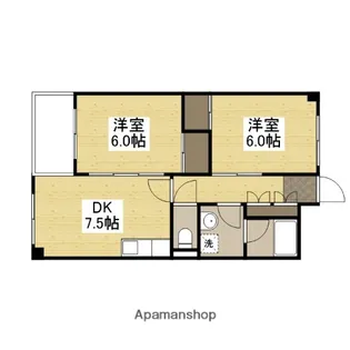 広島県広島市安佐北区口田4丁目【マンション】の間取り