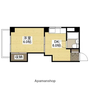 広島県広島市西区三篠町2丁目【マンション】の間取り