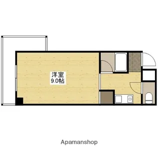 リボン金屋町【3階】の間取り