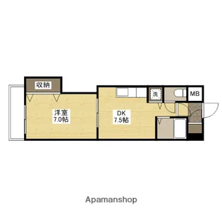 ミッションデルタ【6階】の間取り