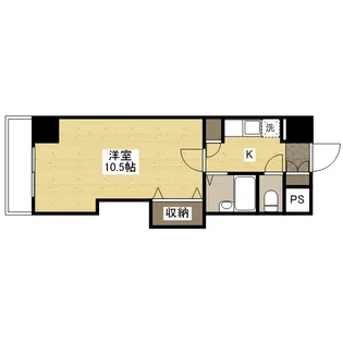 ハウスエーヌ西十日市【5階】の間取り