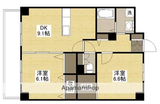 シャトル牛田本町【2階】の間取り