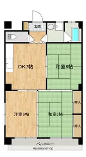 ファーレなかひろ【3階】の間取り