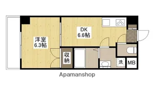ノーブル平和大通り【3階】の間取り