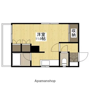 ヴェルディ八幡【4階】の間取り