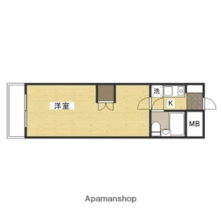 サン広瀬【4階】の間取り