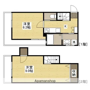 リベアード西十日市【1階】の間取り