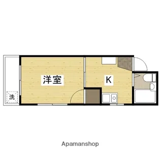 サンライズ三宅 B棟【2階】の間取り