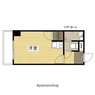 広島県広島市南区京橋町【マンション】の間取り