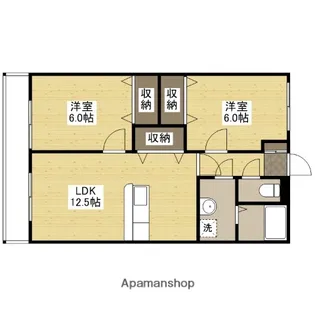 広島県広島市安佐北区可部南3丁目【マンション】の間取り