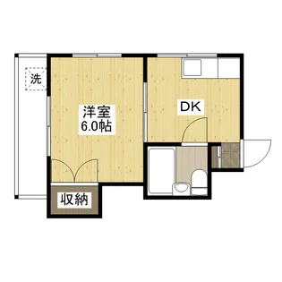 大方マンション【5階】の間取り