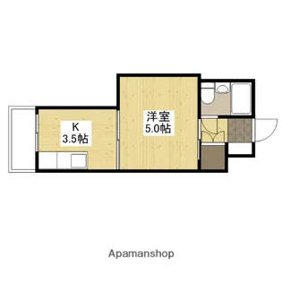 舟入 松尾ビル【6階】の間取り