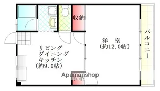 広島県広島市東区牛田本町4丁目【マンション】の間取り